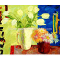 Flowers Impressionist Lilies Oil Painting,Art Prints